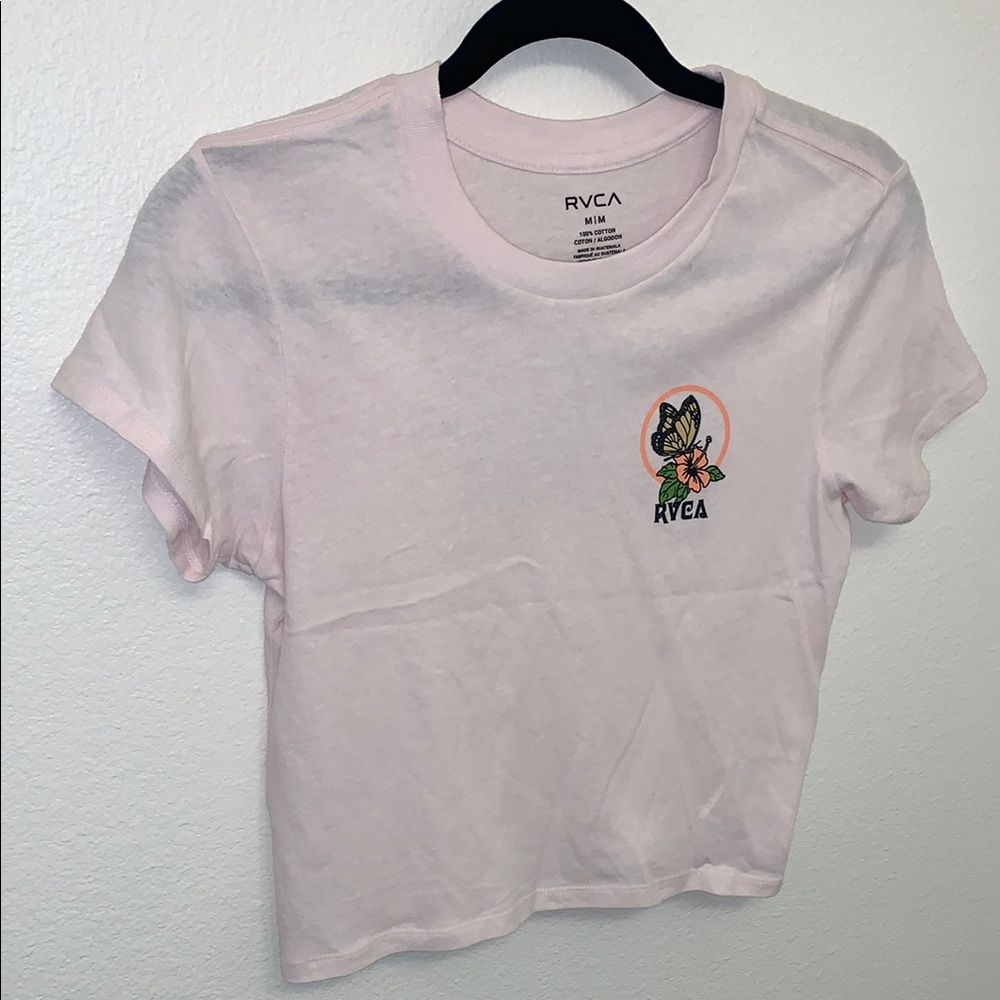 RVCA Light Pink Crop Top - Picture 5 of 5